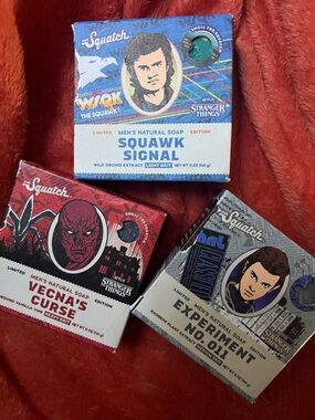 Stranger Things - Dr. Squatch soaps -Set of 3 NEW